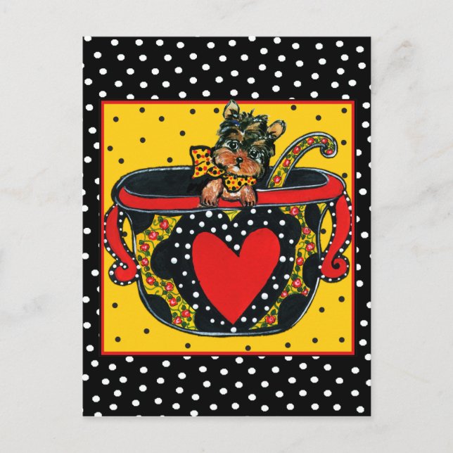 Carte Postale Yorkie Poo (Devant)