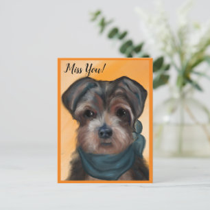 CARTE POSTALE YORKIE POO         
