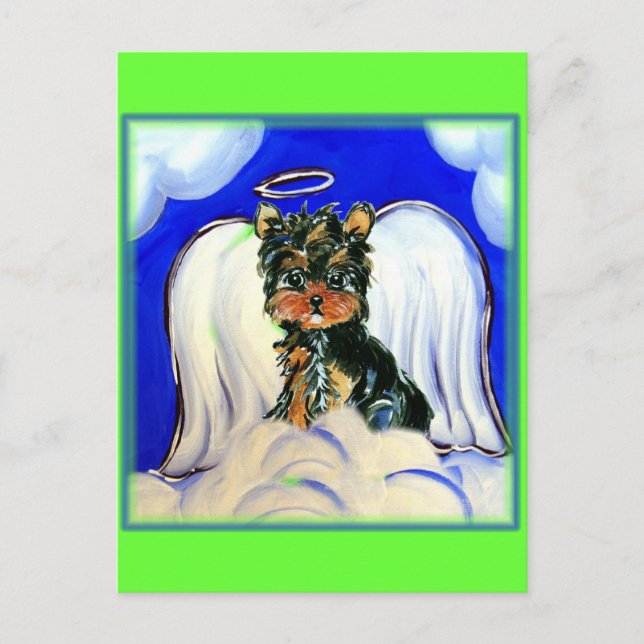 Carte Postale Yorkie Poo Ange (Devant)