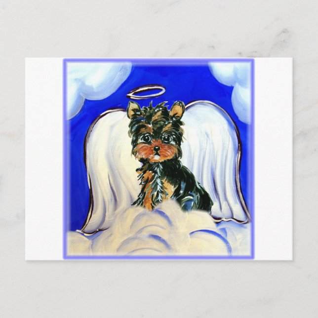 Carte Postale Yorkie Poo Ange (Devant)