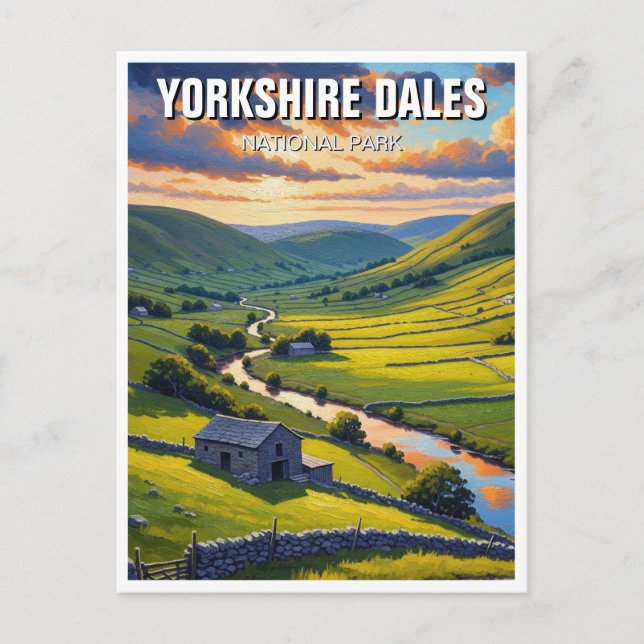Carte Postale Yorkshire Dales National Park Angleterre Travel (Devant)