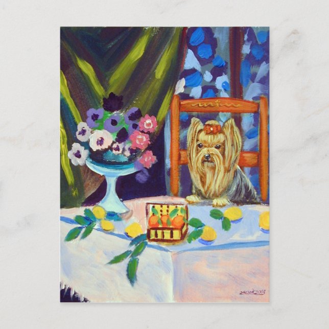 Carte Postale Yorkshire Terrier (Devant)