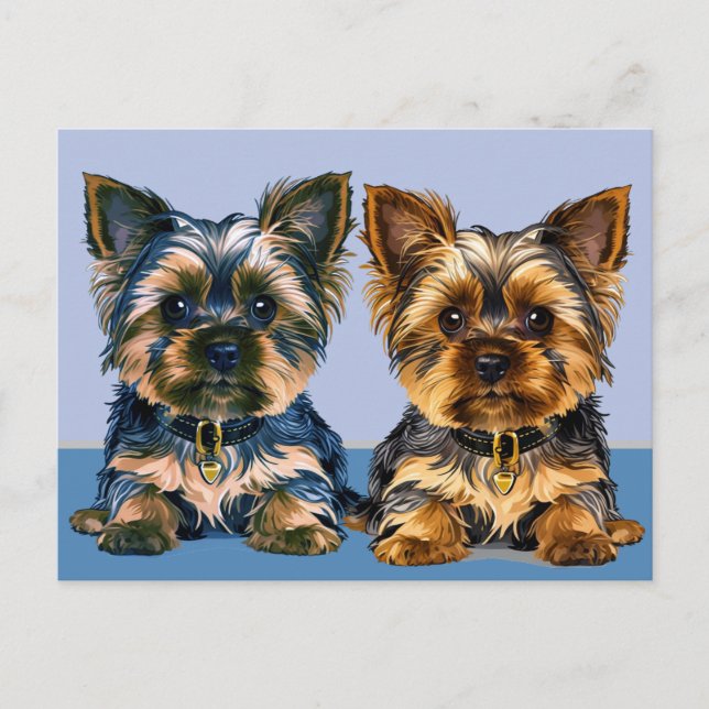 Carte Postale Yorkshire Terrier (Devant)