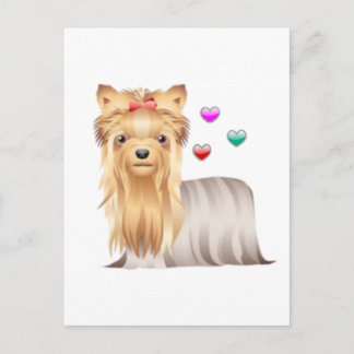 Carte Postale Yorkshire Terrier Love