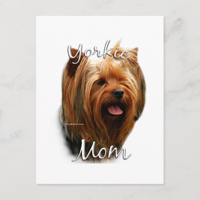 Carte Postale Yorkshire Terrier Maman 2 (Devant)