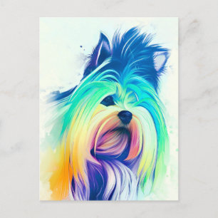 Carte Postale Yorkshire Terrier Portrait 001