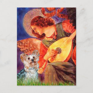 Carte Postale Yorkshire Terrier (T) - Ange au Mandolin