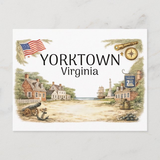 Carte Postale Yorktown Virginie (Devant)