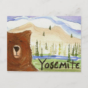 carte postale yosemite