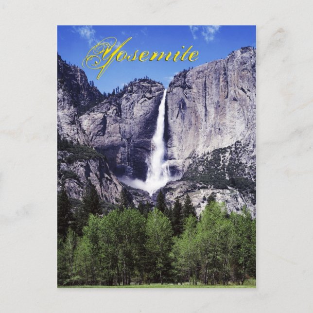 Carte Postale Yosemite Falls, Parc national Yosemite, CA (Devant)