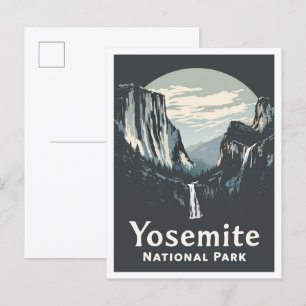 Carte Postale Yosemite National Park California USA Travel