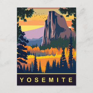 Carte Postale Yosemite, Parc National, États-Unis, Voyage