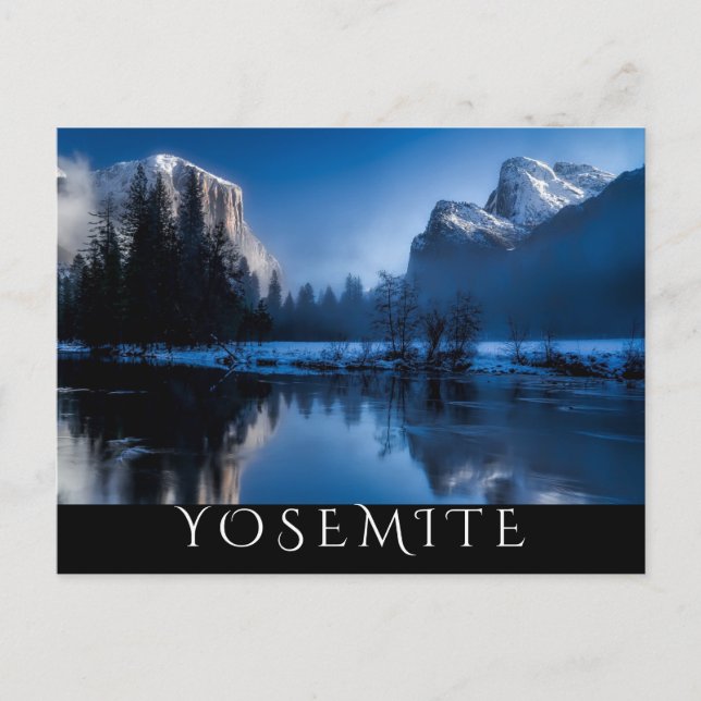 Carte Postale Yosemite pittoresque en hiver (Devant)