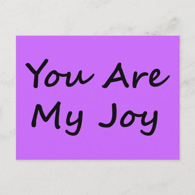 Carte Postale You Are My Joy (Devant)