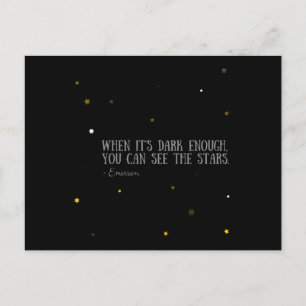 Carte Postale You can see the stars Emerson