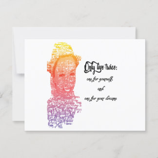 Carte Postale You only live twice postcard