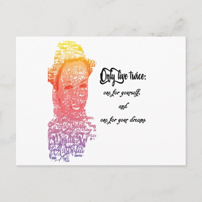 Carte Postale You only live twice postcard (Devant)