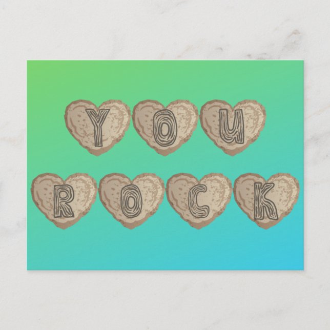 Carte Postale You Rock Platon Valentine (Devant)