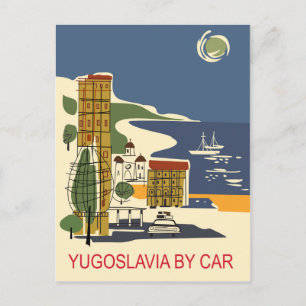 Carte Postale Yougoslavie en voiture