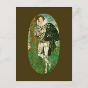 Carte Postale Young Man Among Roses par Hilliard