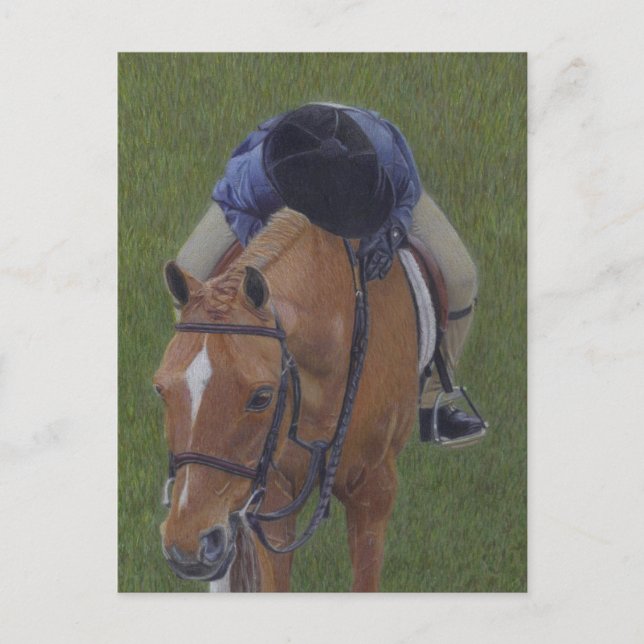 Carte Postale Young Rider & Pony (Devant)