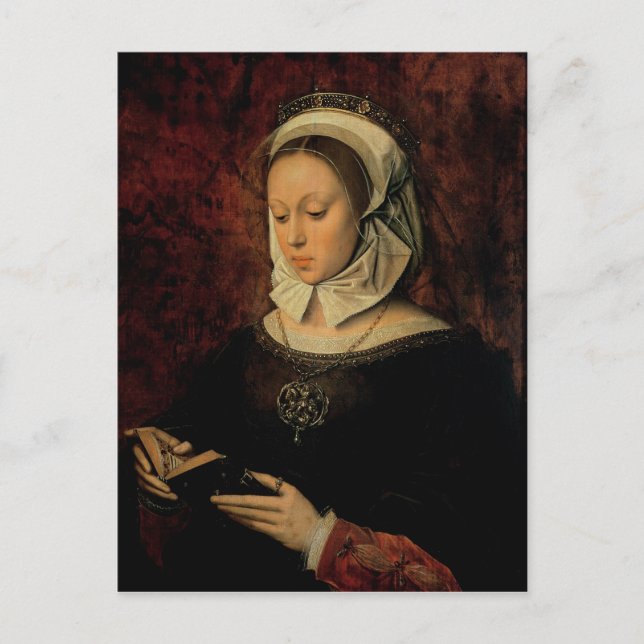 Carte Postale Young Woman Reading a Book of Hours (Devant)