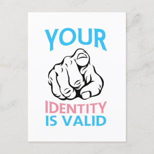 Carte Postale Your Identity is valid