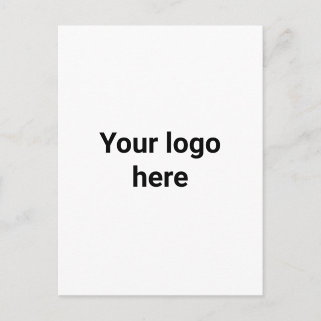 Carte Postale your logo here simple minimal  classic  (Devant)