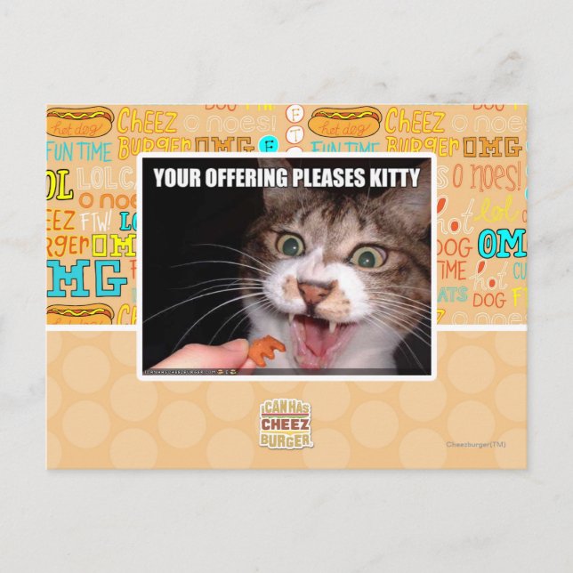 Carte Postale Your Offering Pleases Kitty (Devant)
