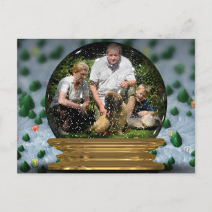 Carte Postale Your own Phoin a Snowglobe Frame! -