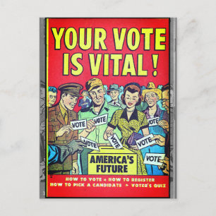 Carte Postale Your Vote Is Vital!