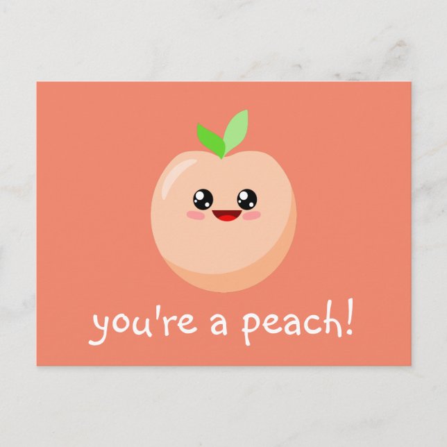 Carte Postale You're a peach ! (Devant)