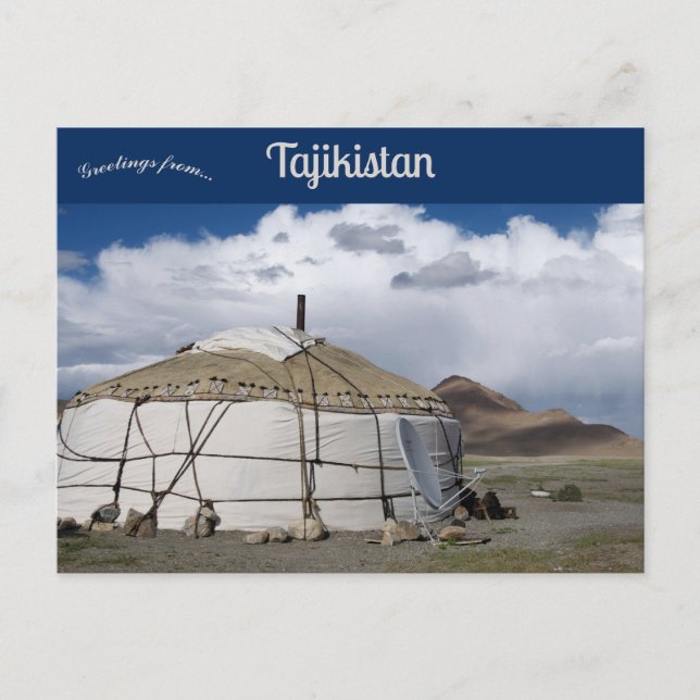 Carte Postale Yourte à Murghab Tadjikistan (Devant)