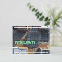 Carte postale Ypsilanti Michigan Aerial City View