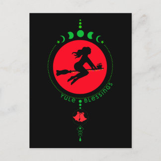 Carte Postale Yule Blessing, lune de sorcières