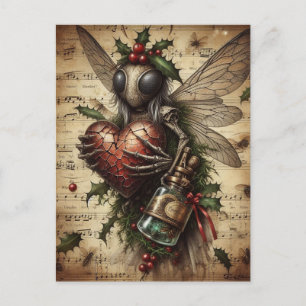 Carte Postale Yule Insect Vintage AI Art