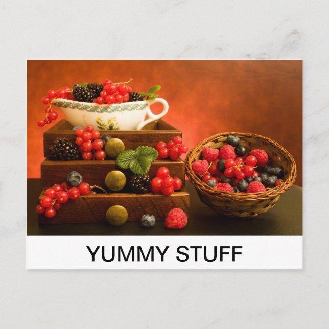 CARTE POSTALE YUMMMY STUFF (Devant)