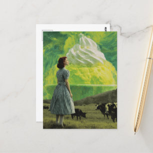 Carte Postale Yummy Lime Desert in the Dairy Pasture Surreal