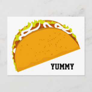 Carte Postale Yummy Taco