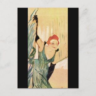 Carte Postale Yvette Guilbert, Henri de Toulouse-Lautrec
