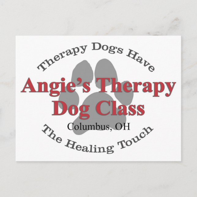 Carte postale Z Angie Therapy Chien (Devant)