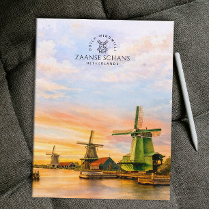 Carte Postale Zaanse Schans Pays-Bas Moulins à vent   Voyage