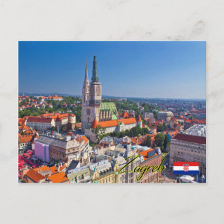 Carte Postale Zagreb Croatie