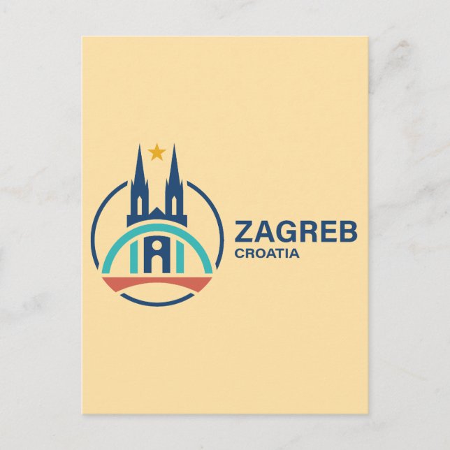 Carte Postale Zagreb Croatie Europe (Devant)