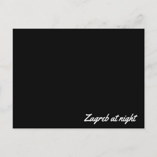 Carte postale Zagreb la nuit
