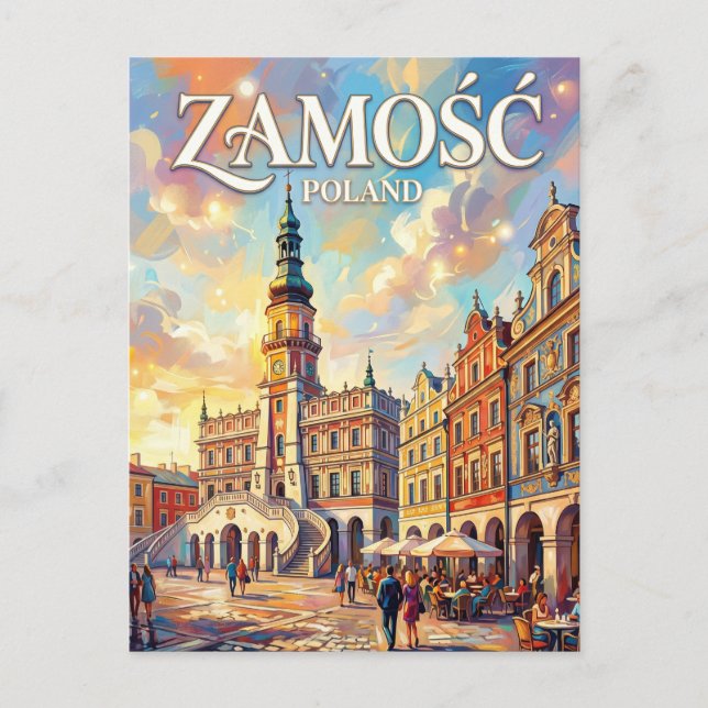 Carte Postale Zamość Pologne (Devant)