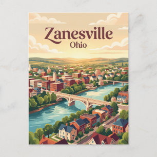 Carte Postale Zanesville, Ohio