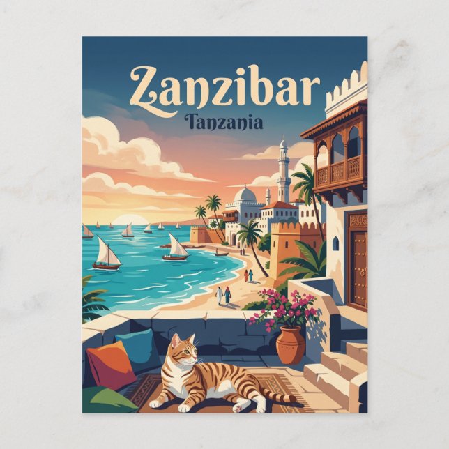 Carte Postale Zanzibar Tanzanie (Devant)