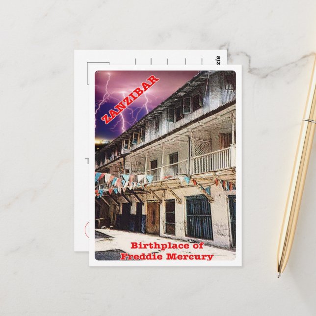 Carte Postale Zanzibar - Tanzanie - (Devant/Arrière en situation)