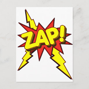 Carte Postale Zap, Zing, Pow !